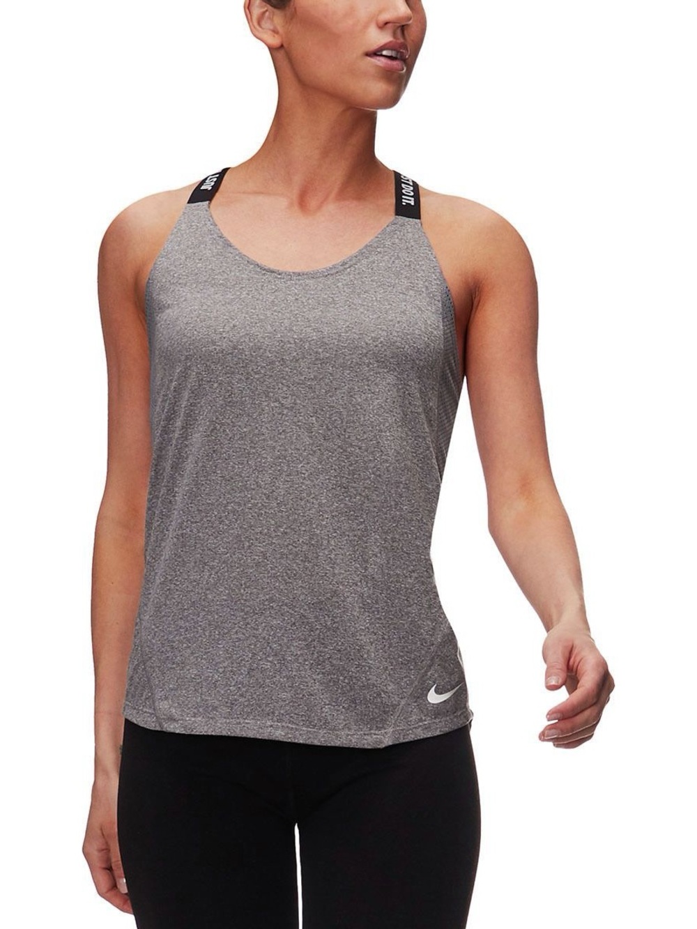 Nike WHITE Dri-Fit Elastika Tank - Women